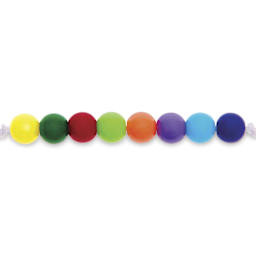Rico Design Itoshii Plastic Beads - Classic Rainbow, 6 mm Dia.