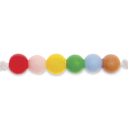 Rico Design Itoshii Plastic Beads - Multicolor, 4 mm Dia.