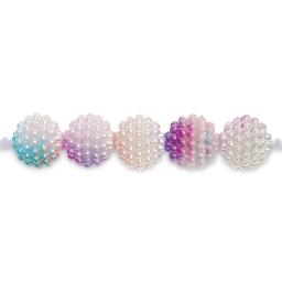 Rico Design Itoshii Plastic Bundle Beads - 11 mm, Color Gradient - close-up