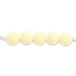Rico Design Itoshii Plastic Beads - Off White, 10 mm Dia.