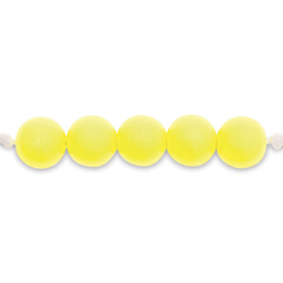 Rico Design Itoshii Plastic Beads - Yellow, 10 mm Dia.