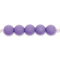 Rico Design Itoshii Plastic Beads - Lilac, 10 mm Dia.