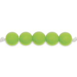 Rico Design Itoshii Plastic Beads - Green, 10 mm Dia.