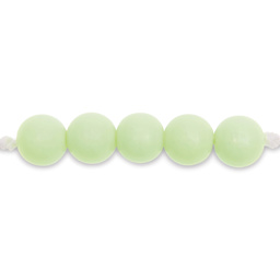 Rico Design Itoshii Plastic Beads - Light Green, 10 mm Dia.