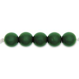 Rico Design Itoshii Plastic Beads - Dark Green, 10 mm Dia.