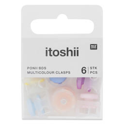 Rico Design Itoshii Clasps - Multicolor, Set of 6 - front of packaging