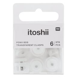 Rico Design Itoshii Clasps - Transparent, Pkg of 6