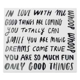 Rico Design Iron-On Lettering Patch - Black