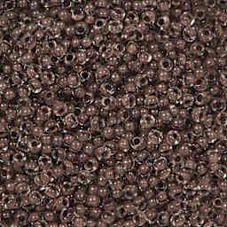 John Bead Terra Intensive Lining Czech Glass Seed Beads - 11/0, Dark Brown