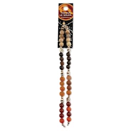 John Bead Solar System Glass Bead Strand - Sun, 5", 6 mm Dia.
