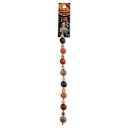 John Bead Solar System Glass Bead Strand - Sun, 7", 10 mm Dia.