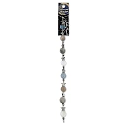 John Bead Solar System Glass Bead Strand - Mercury, 7", 10 mm Dia.