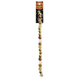 John Bead Solar System Glass Bead Strand - Venus, 7", 8 mm Dia.