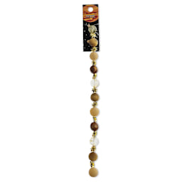 John Bead Solar System Glass Bead Strand - Venus, 7", 10 mm Dia.