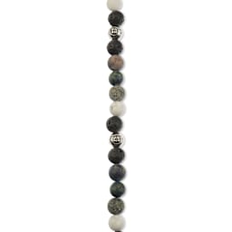 John Bead Solar System Glass Bead Strand - Earth, 8 mm Dia.