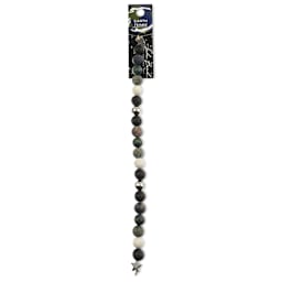 John Bead Solar System Glass Bead Strand - Earth, 7", 8 mm Dia.