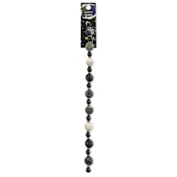 John Bead Solar System Glass Bead Strand - Earth, 7", 10 mm Dia. - front of packaging