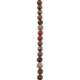 John Bead Solar System Glass Bead Strand - Mars, 8 mm Dia.