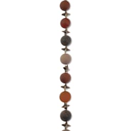 John Bead Solar System Glass Bead Strand - Mars, 10 mm Dia.