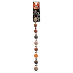 John Bead Solar System Glass Bead Strand - Mars, 7", 10 mm Dia.