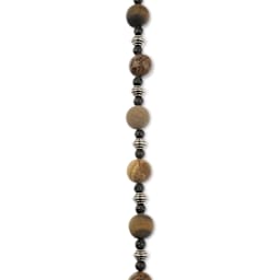 John Bead Solar System Glass Bead Strand - Jupiter, 10 mm Dia.