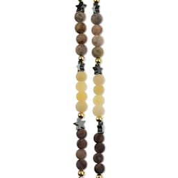 John Bead Solar System Glass Bead Strand - Saturn, 6 mm Dia.