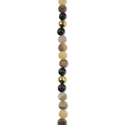 John Bead Solar System Glass Bead Strand - Saturn, 8 mm Dia.