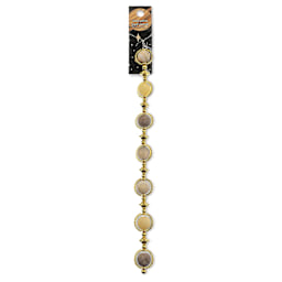 John Bead Solar System Glass Bead Strand - Saturn, 7", 10 mm Dia.