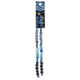 John Bead Solar System Glass Bead Strand - Neptune, 5", 6 mm Dia.