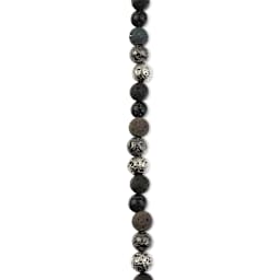 John Bead Solar System Glass Bead Strand - Comets, 8 mm Dia.