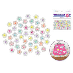 Craft Medley Fashion Acrylic Beads - Flower, 0.9 oz contents