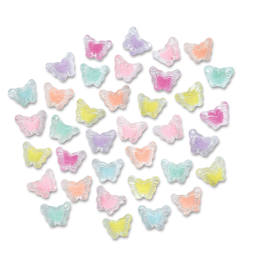 Craft Medley Fashion Acrylic Beads - Butterfly Groove, 0.9 oz 