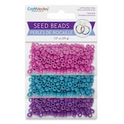 Craft Medley Seed Beads - Glam, 1.37 oz front of packaging