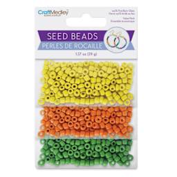 Craft Medley Seed Beads - Tropical, 1.37 oz front of packaging