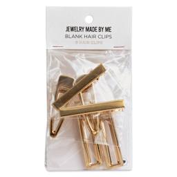 Jewelry Made By Me Blank Hair Clips front of packaging