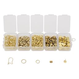 Jewelry Made By Me Essential Earring Findings Set - Pkg of 575, Gold