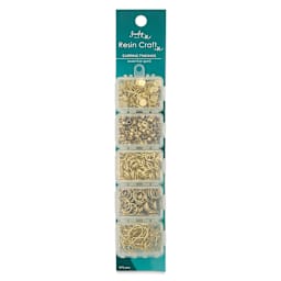 Jewelry Made By Me Essential Earring Findings Set - Pkg of 575, Gold front of packaging