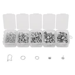Jewelry Made By Me Essential Earring Findings Set - Pkg of 575, Silver
