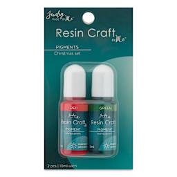 Jewelry Made By Me Liquid Pigment - Set of 2, Red and Green, 10 ml Bottles front of packaging
