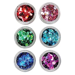 Jewelry Made By Me Glitter Inclusions - Pkg of 6, Bright Glitter, Chunky