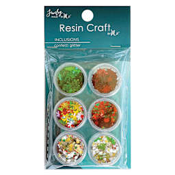 Jewelry Made By Me Glitter Inclusions - Pkg of 6, Xmas Glitter, Chunky front of packaging