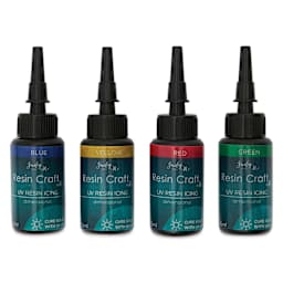 Jewelry Made By Me UV Resin Icing - Set of 4, Primary Colors, 10 ml Bottles