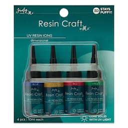 Jewelry Made By Me UV Resin Icing - Set of 4, Primary Colors, 10 ml Bottles front of packaging
