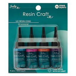 Jewelry Made By Me UV Resin Icing - Set of 4, Bloom Colors, 10 ml Bottles front of packaging