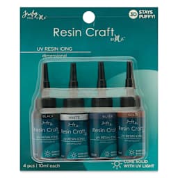 Jewelry Made By Me UV Resin Icing - Set of 4, Neutral Colors, 10 ml Bottles front of packaging