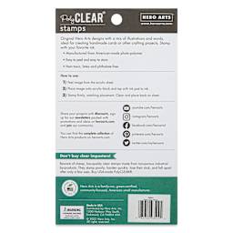 Hero Arts Textures Clear Stamp Set - Set of 6, Tiling, back of packaging