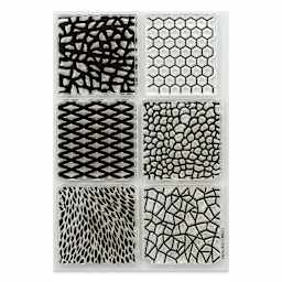 Hero Arts Textures Clear Stamp Set - Set of 6, Tiling