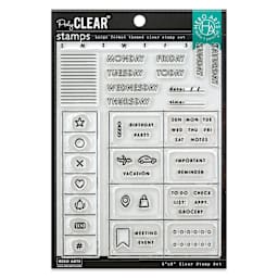 Hero Arts Planner Clear Stamp Set - Weekly Planner, 6" X 8" front of packaging