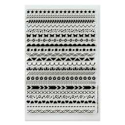 Hero Arts Decorative Patterns Clear Stamp Sets - Pkg of 22, Strips