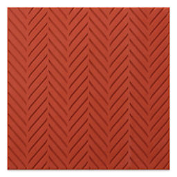 Hero Arts Rubber Cling Stamps - Abstract Feather, 6" x 6" stamp face